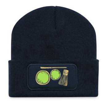 Matcha Tee - Recycelte Patch Beanie - French Navy - Vorne