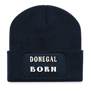 Donegal Born – Irish County Design - Recycelte Patch Beanie - French Navy - Vorne