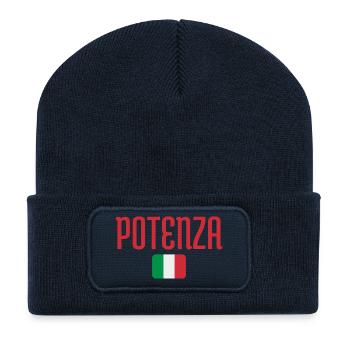 Potenza Italian Flag - Recycled Patch Beanie - french navy - Front