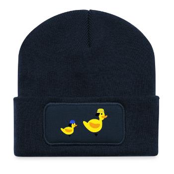 Feuerwehrenten - Bube - Recycelte Patch Beanie - French Navy - Vorne