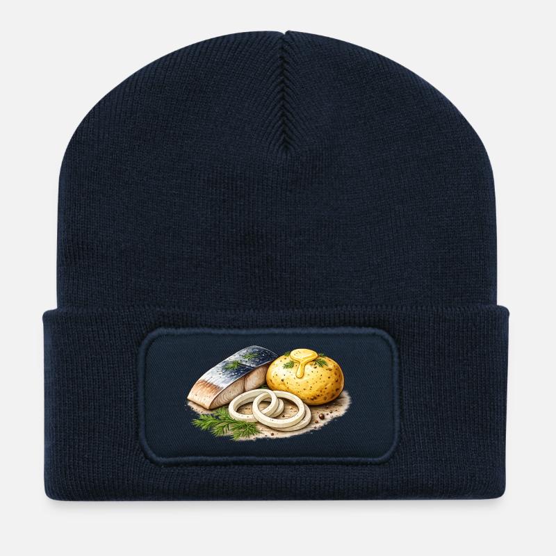 Jacket potato Selödka - Recycled Patch Beanie - french navy