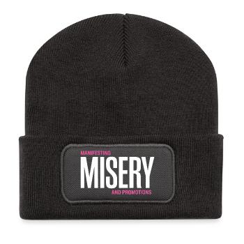 Manifeste de la misère Tee - Beanie recyclé à patch - charbon - Devant