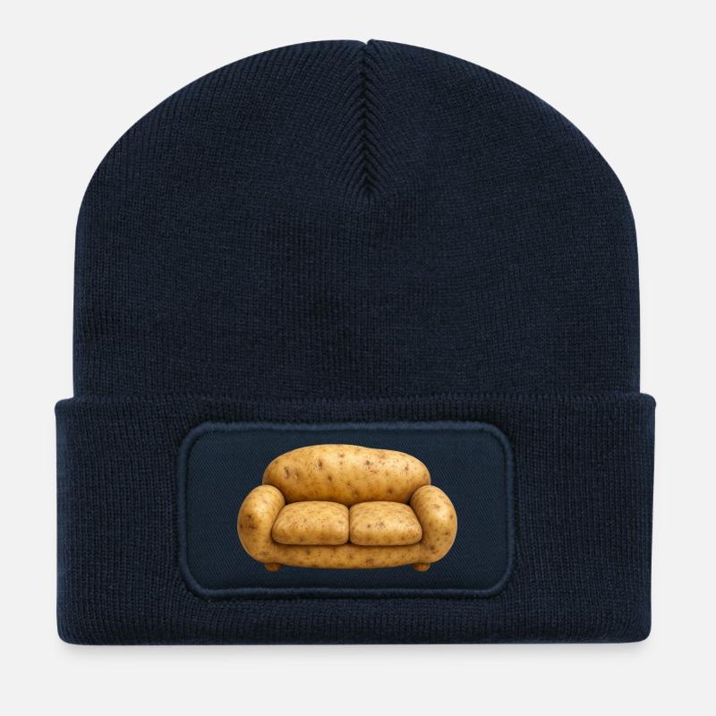 COUCH POTATO - Recycled Patch Beanie - french navy