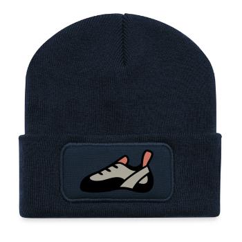 Kletterschuh Bouldern Klettern Bergsport - Recycelte Patch Beanie - French Navy - Vorne