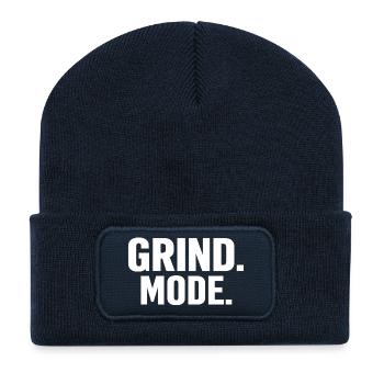 Grind Mode Rough Typo - Recycled Patch Beanie - french navy - Front