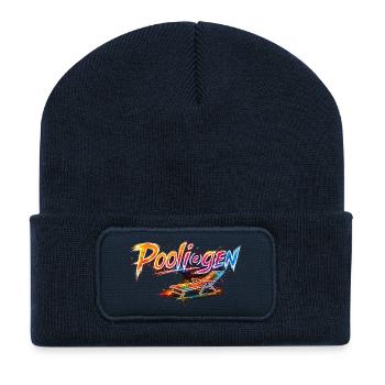 Léchaises longues de piscine - Beanie recyclé à patch - bleu marine - Devant