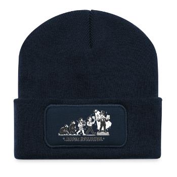 Actor Evolution: Vom Affen zum Schauspieler - Recycelte Patch Beanie - French Navy - Vorne