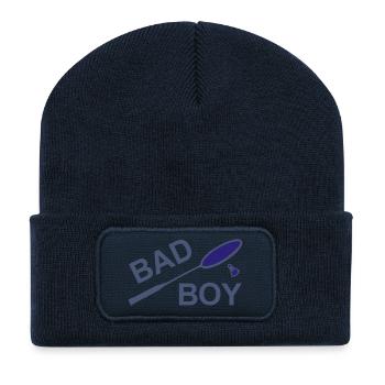 bad boy 2 - Beanie recyclé à patch - bleu marine - Devant