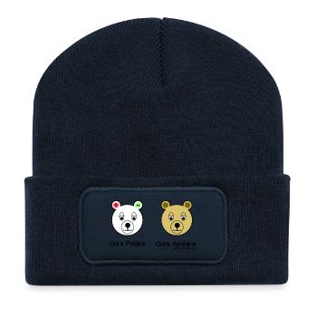 Polarbear - Recycelte Patch Beanie - French Navy - Vorne