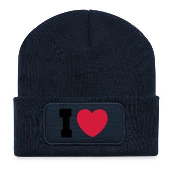 2009_08_23_ilove_78skate_2c - Recycled Patch Beanie - french navy - Front