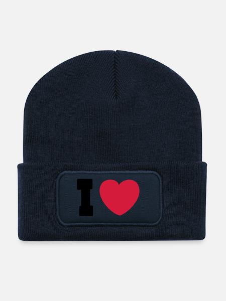 2009_08_23_ilove_78skate_2c - Recycled Patch Beanie - french navy
