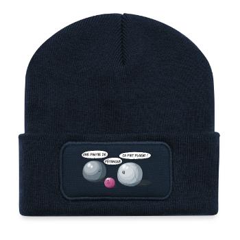 A game of bowls - Recycled Patch Beanie - french navy - Front