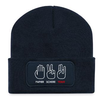 Tuning 02 - Recycelte Patch Beanie - French Navy - Vorne