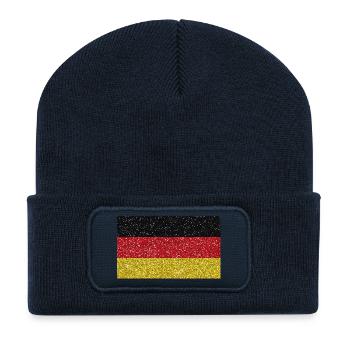 Germany flag flag home german tradition - Recycled Patch Beanie - french navy - Front