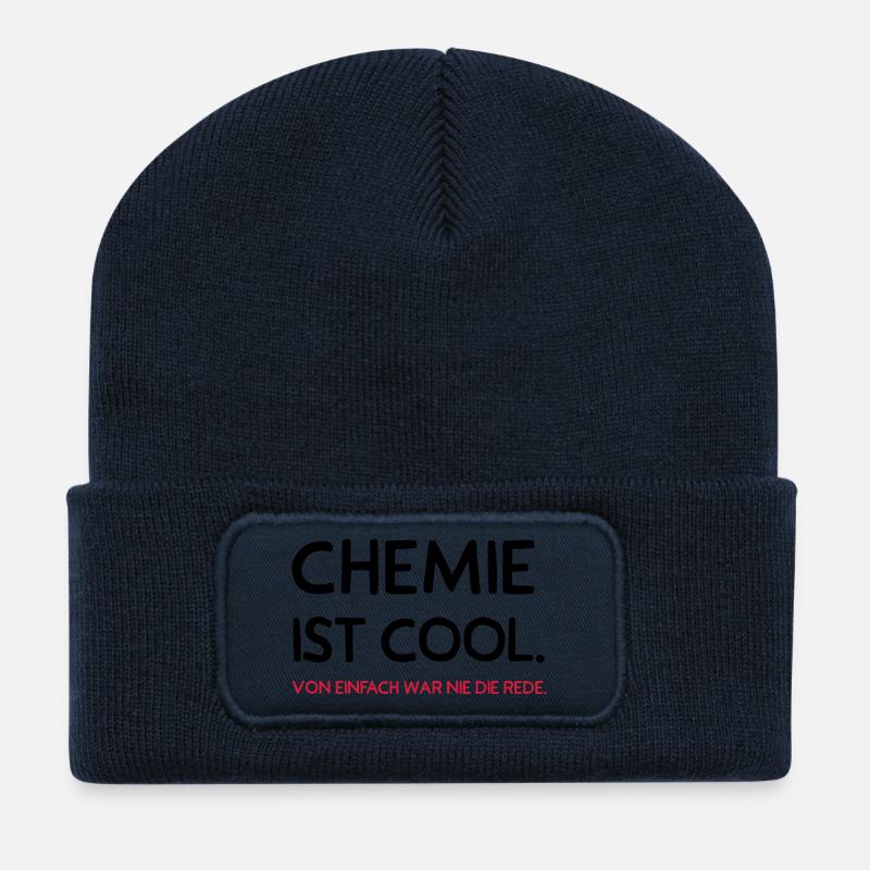 Chemie ist cool - Recycelte Patch Beanie - French Navy