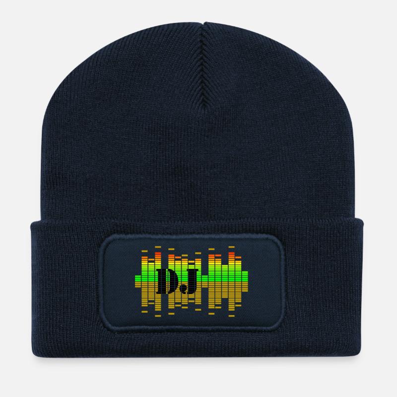 dj - Recycelte Patch Beanie - French Navy