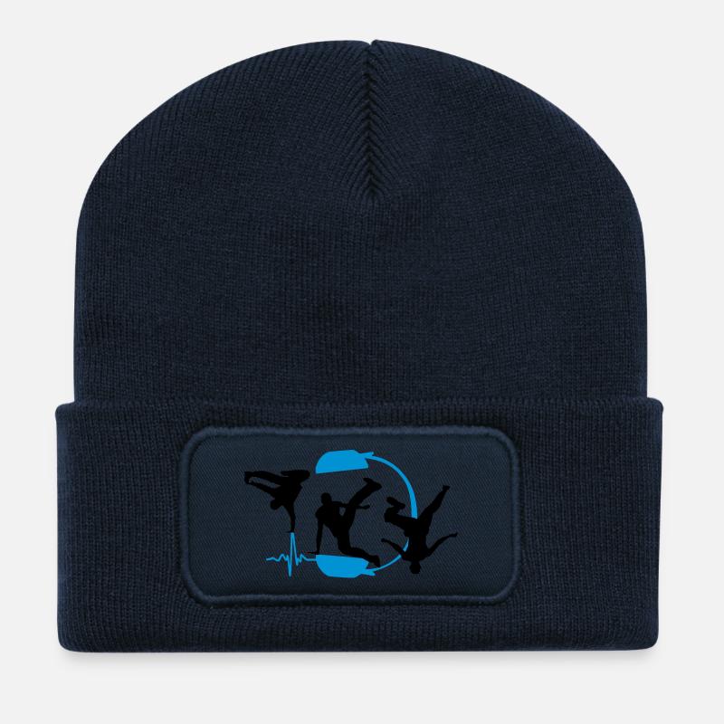 breakdancer - Recycelte Patch Beanie - French Navy