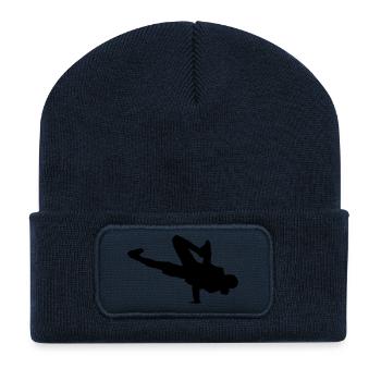 Breakdancing Breaking B-Boying B-Girling Hip-Hop - Recycled Patch Beanie - french navy - Front