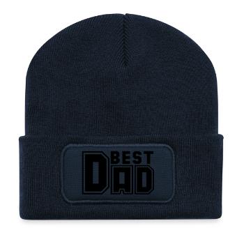 BEST DAD C-DESIGN - Recycled Patch Beanie - french navy - Front