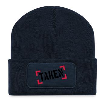 pinces tampons cadre cool bals 100 pour cent ta - Beanie recyclé à patch - bleu marine - Devant