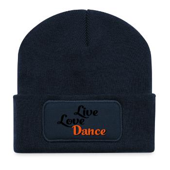 tanzen - Recycelte Patch Beanie - French Navy - Vorne