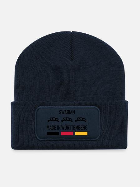 Made in Württemberg - Recycelte Patch Beanie - French Navy