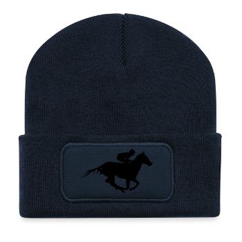 reitsport - Recycelte Patch Beanie - French Navy - Vorne