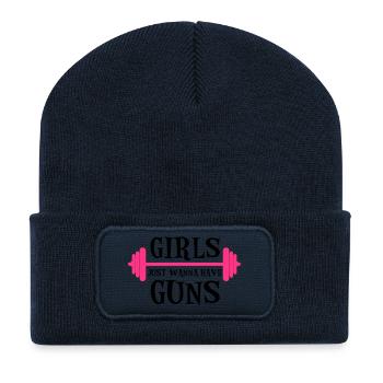 Guns - Recycled Patch Beanie - french navy - Front