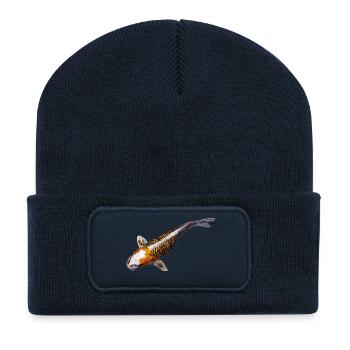 Carp koi - Recycled Patch Beanie - french navy - Front