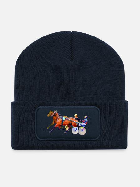 trotteur - Beanie recyclé à patch - bleu marine