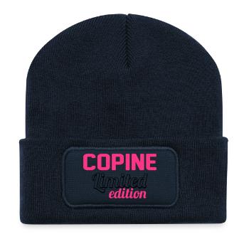 Ami / Copain / Copine / Voisin / Nourrice / Geek - Recycled Patch Beanie - french navy - Front