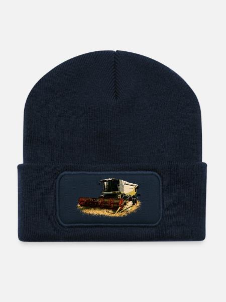 Claas Moissonneuse-batteuse Lexion 550 - Beanie recyclé à patch - bleu marine
