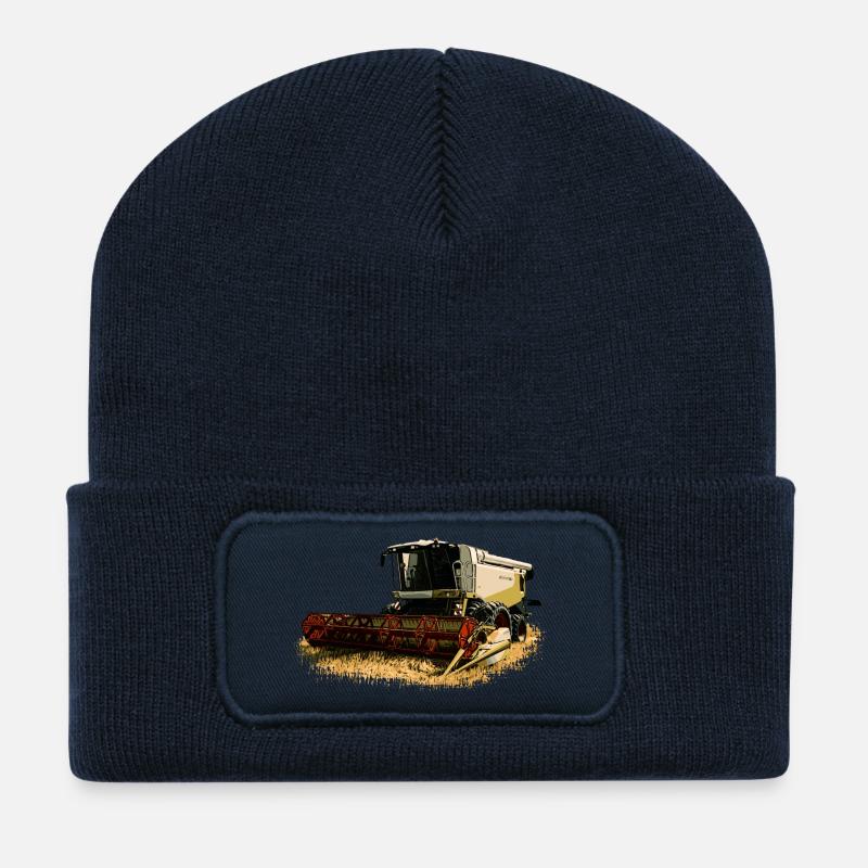 Claas Mähdrescher Lexion 550 - Recycelte Patch Beanie - French Navy