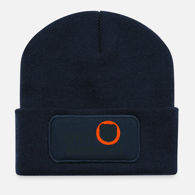 Letzte Generation - Design 4 - Recycelte Patch Beanie - French Navy