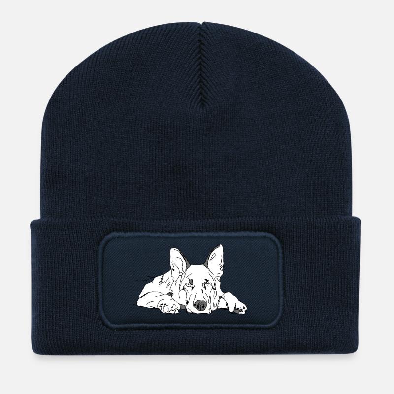 Schäferhund - Recycelte Patch Beanie - French Navy