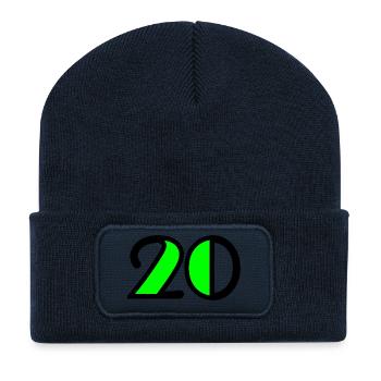 20,20 JAHRE,20-JÄHRIGES JUBILÄUM,20-JÄHRIGES JUBILÄUM - Recycelte Patch Beanie - French Navy - Vorne