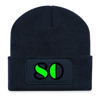 80. 80 JAHRE. 80-JÄHRIGES JUBILÄUM. 80-JÄHRIGES JUBILÄUM - Recycelte Patch Beanie - French Navy - Vorne