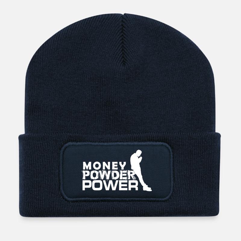 MPP white - Recycled Patch Beanie - french navy