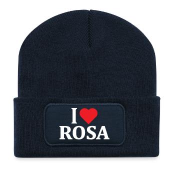 t-shirt I love Pink t-shirt gift idea - Recycled Patch Beanie - french navy - Front