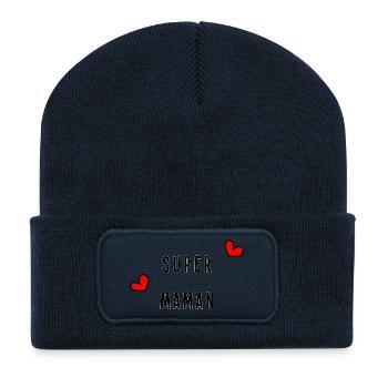 MOM. MOTHER'S DAY. HAPPY MOTHER'S DAY - Recycled Patch Beanie - french navy - Front