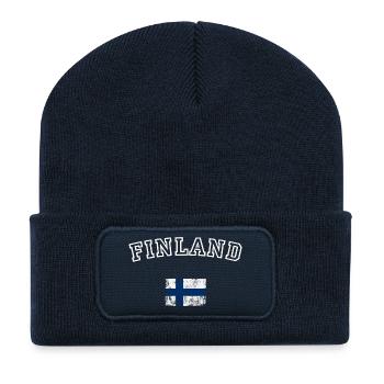 T-shirt d’arche de drapeau finlandais - Beanie recyclé à patch - bleu marine - Devant