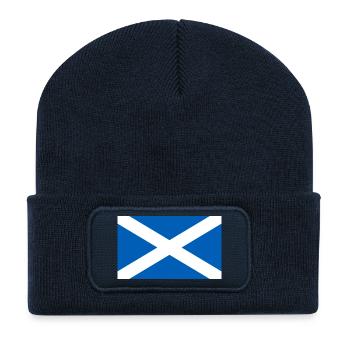 Écosse - Beanie recyclé à patch - bleu marine - Devant