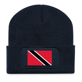 Trinidad und Tobag - Recycelte Patch Beanie - French Navy - Vorne