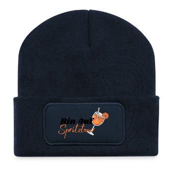 Lustiges T-Shirt für Aperoli Fans - Recycelte Patch Beanie - French Navy - Vorne
