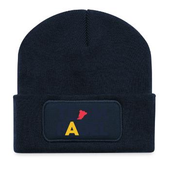 Team Padel 3 - Recycelte Patch Beanie - French Navy - Vorne