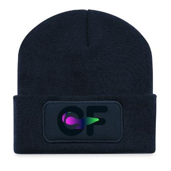 TSHIRT COOL, DE - Beanie recyclé à patch - bleu marine - Devant