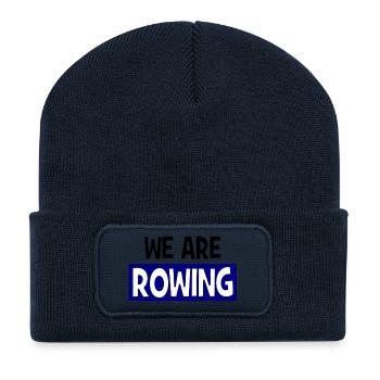 we are ROWING - Rudern - Aviron - Recycelte Patch Beanie - French Navy - Vorne