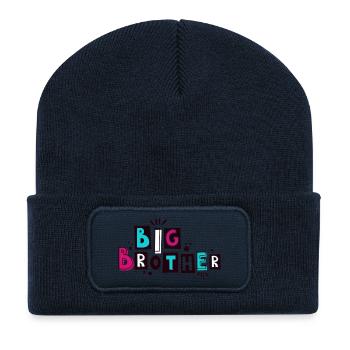 Big Brother - Matching Outfit für Geschwister - Recycelte Patch Beanie - French Navy - Vorne