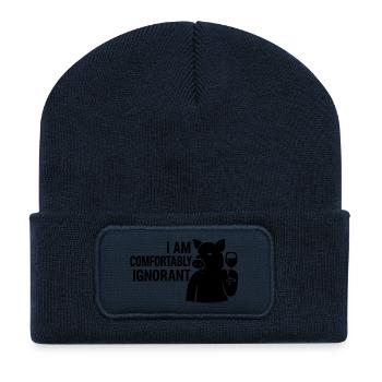 I am kept comfortably ignorant - Recycled Patch Beanie - french navy - Front
