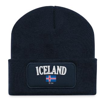 Island seit 1944 - Recycelte Patch Beanie - French Navy - Vorne